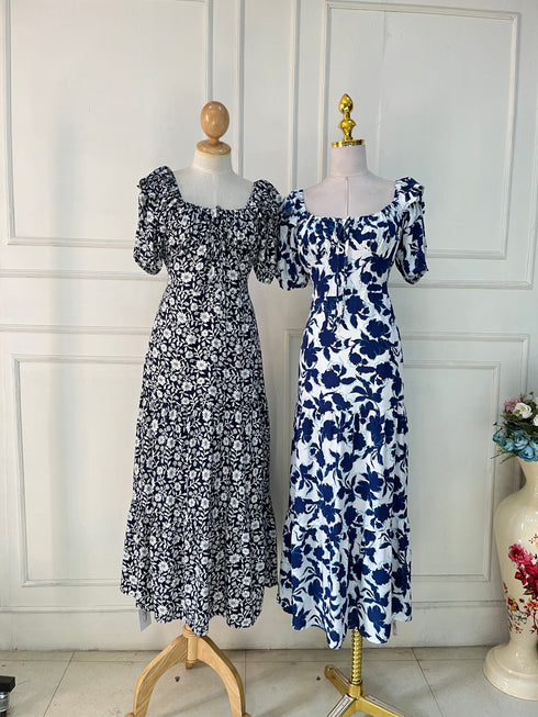 Spring Cotton Floral Dresses